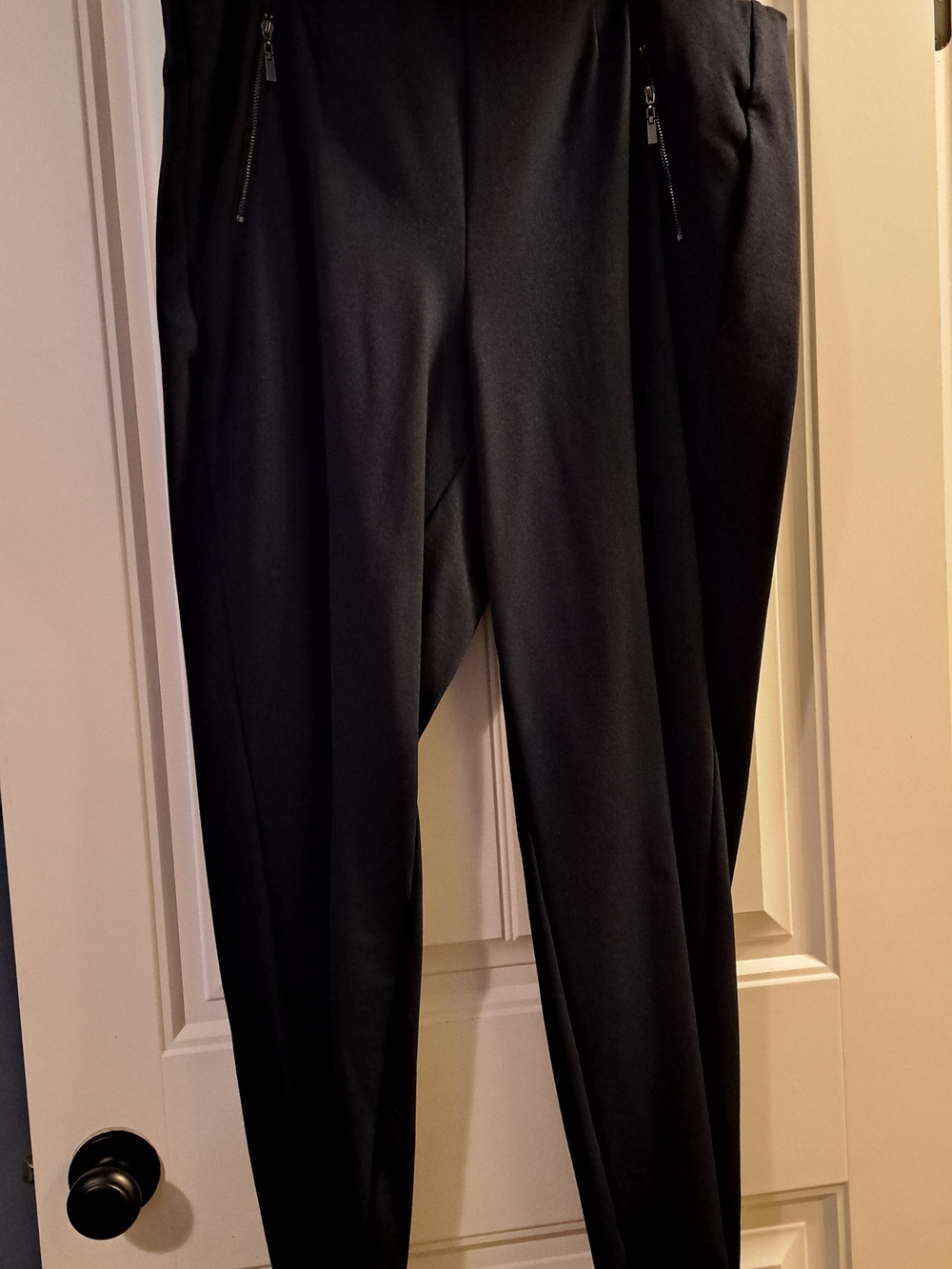 Liverpool Women's Navy Blue Dress Pants with Zip Pockets